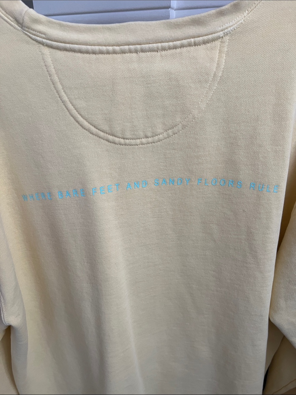 Seaside Logo Crewneck Sweater in Pale Yellow - Picture 3 of 3